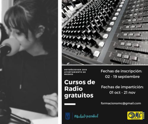 Cursos gratuitos de radio en la Campaña #OtoñoJoven2019
