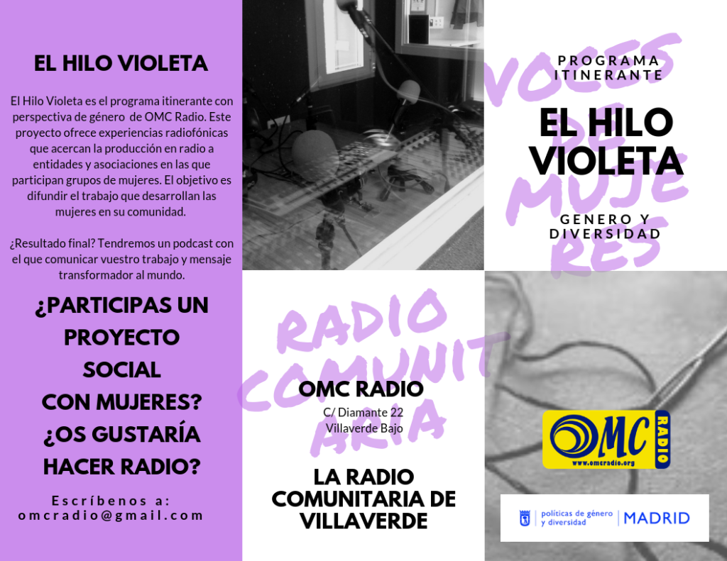 EL HILO VIOLETA CARTEL INFORMATIVO EL HILO VIOLETA
