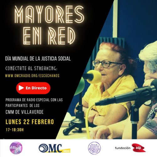 OMC Radio inaugura el proyecto Mayores En Red conmemorando el Día Mundial de la Justicia Social