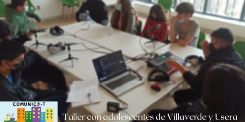 Taller con adolescentes de Villaverde y Usera en la Biblioteca Municipal de San Fermín